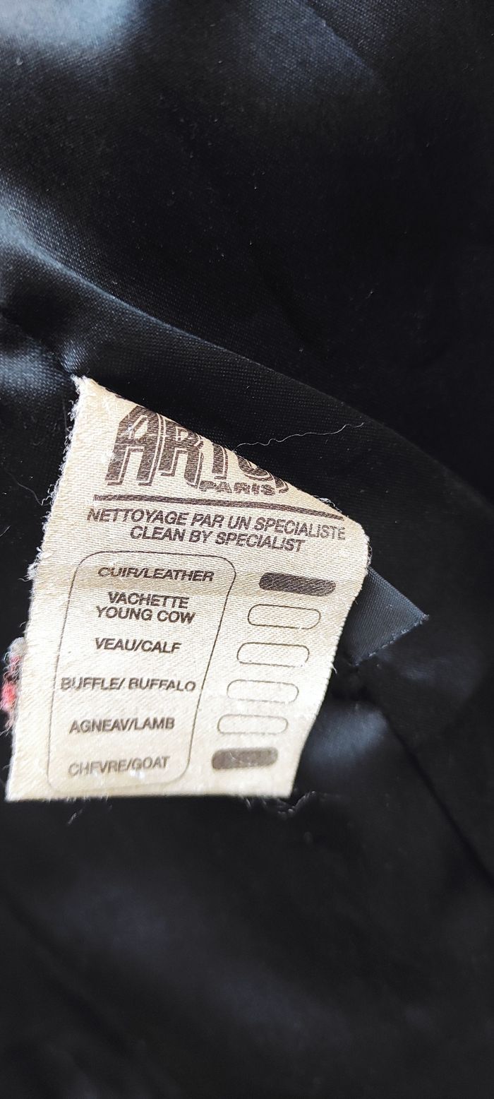 Veste en cuir d'agneau arturo taille S - photo numéro 6