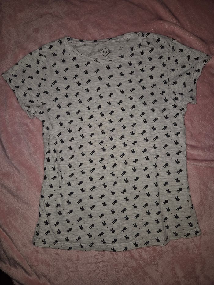 Tee-shirt gris lapin