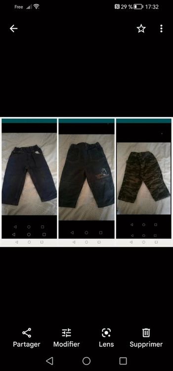 Lot de 3 pantalons 18 mois