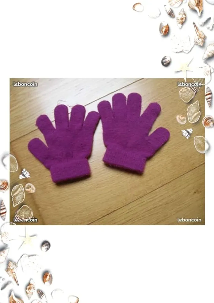 Gants violet - photo numéro 2