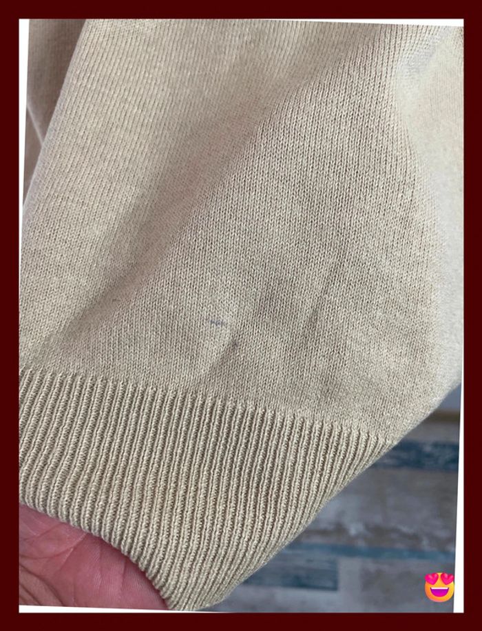 👕 Pull Dockers – Taille L – Beige – 100 % coton – Homme - photo numéro 5