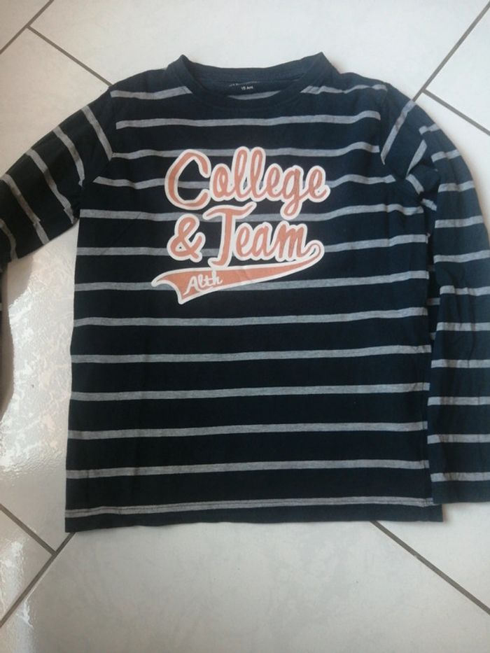 Tee shirt manche longue garçon 10A