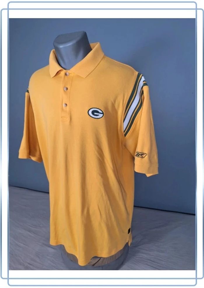 Polo NFL Green Bay Packers  – Reebok – Vintage – Taille L - full broderie (569) - photo numéro 6