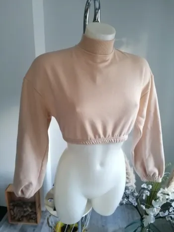 Sweat crop top shein XS