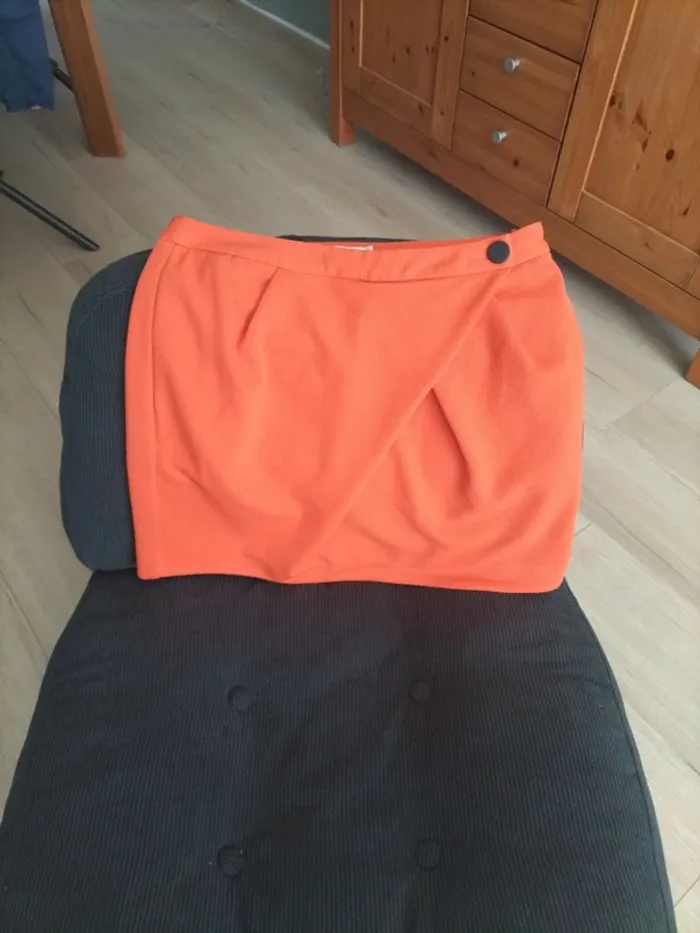 Jupe courte orange See U soon