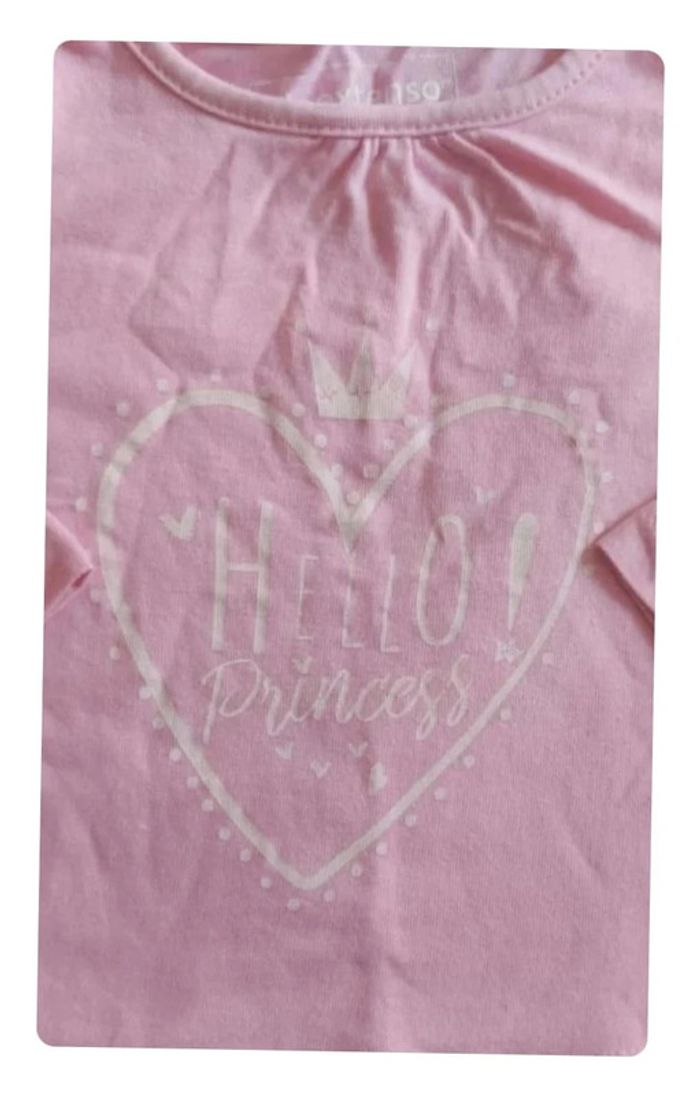 Tee-shirt rose - Motif"Princess", Inextenso, en très bon état, taille 6 mois - photo numéro 3