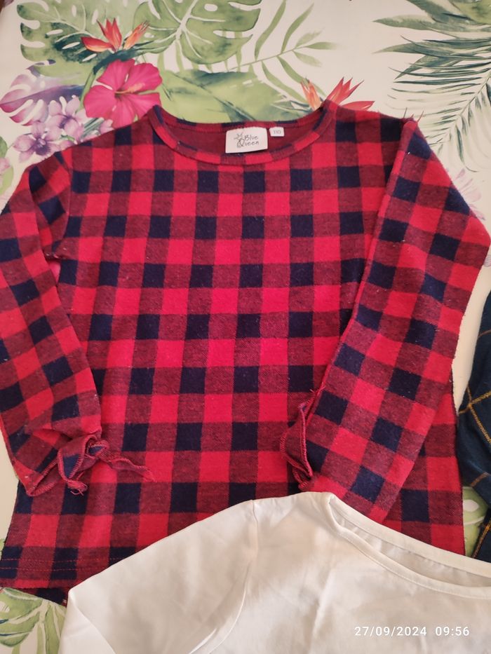 Lot de 3 blouses manches longues fille 5 ans - photo numéro 2