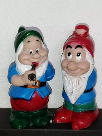 Lot Pouet vintage Nain Dwarfs figure Snow White blanche neige