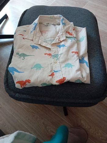 Chemise dino en 10 ans