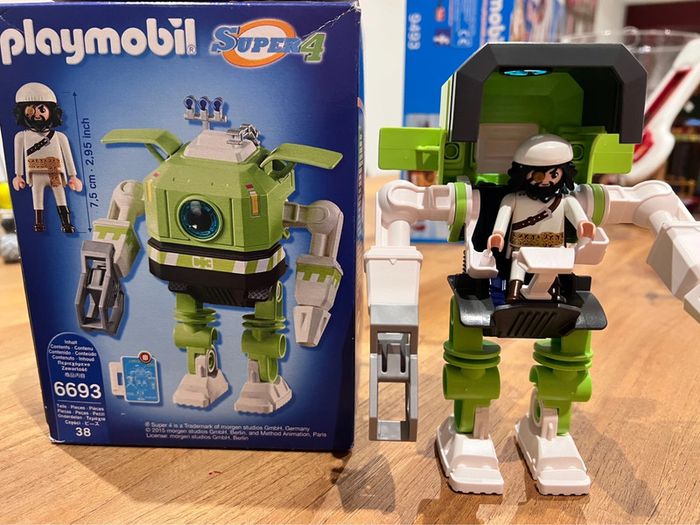 Playmobil 6693 super 4 robot cleano. Boîte complète - photo numéro 3
