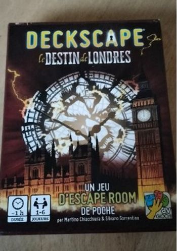 Escape game Deckscape que destin de londres