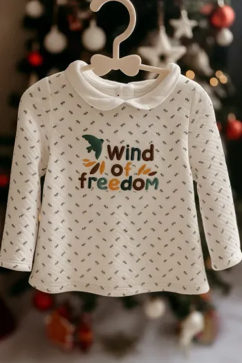 Pull fin en relief à col claudine 23 mois - Obaïbi