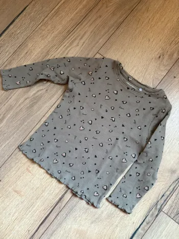 Pull fin cœur kaki