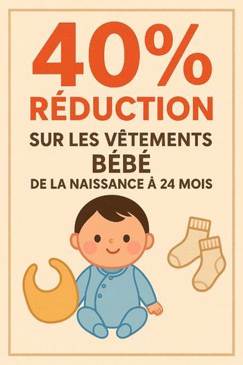 Vide dressing promotion bébé garçon tout a 40 %