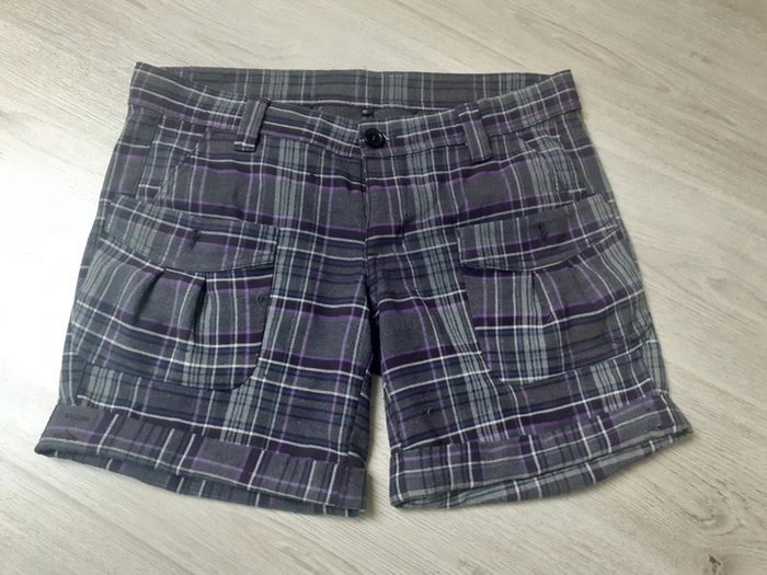 Short à carreaux XL