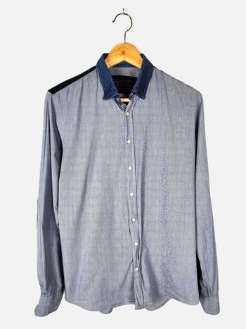 Chemise manche longue bleu Izac Taille M