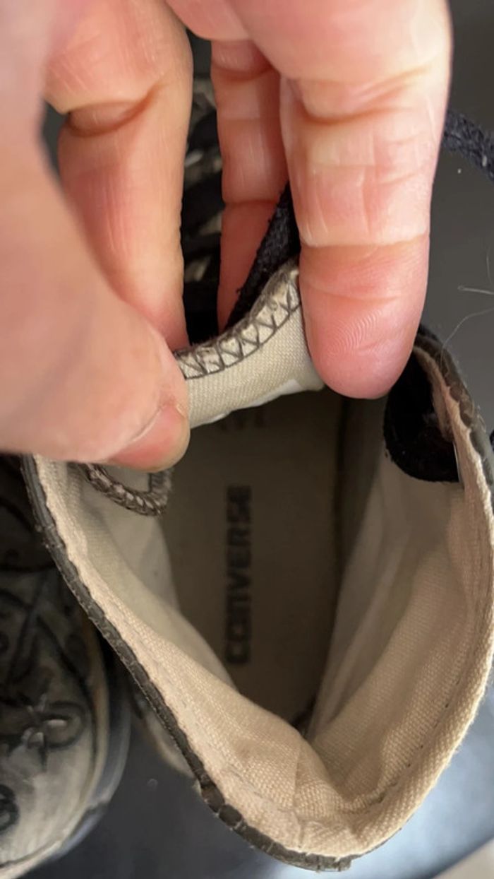 Converses hautes cuir « vieillies » - photo numéro 6