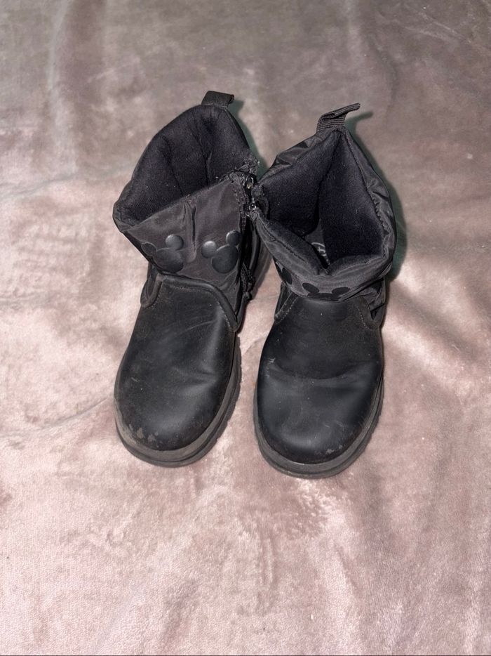 Bottines fille Zara Mickey taille 25 noir en bon état - photo numéro 2