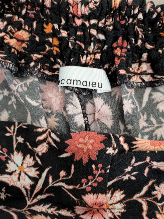 Pantalon évasé fleuri - photo numéro 3