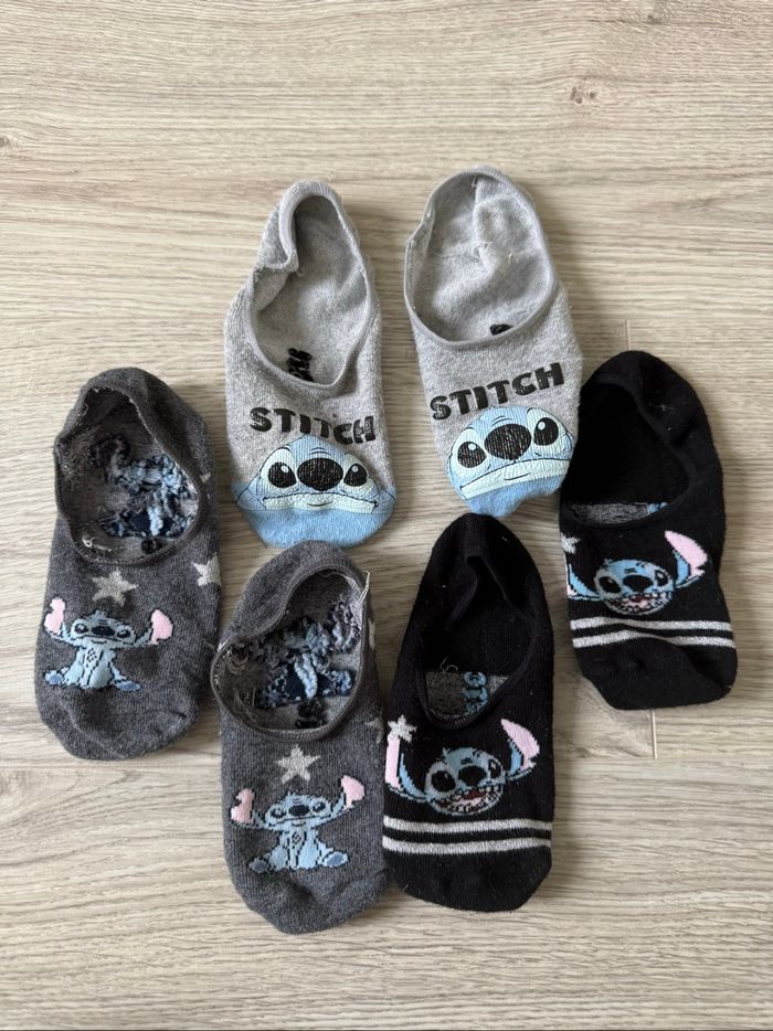 Lot de 3 paires de chaussettes stitch Disney 35-38
