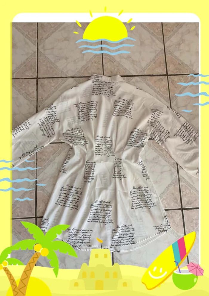 Robe chemise S 36 imprimé lettres - photo numéro 8