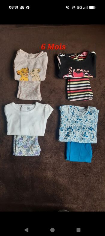 Lot de 4 Ensembles Été - 6M - lucieju6ETE