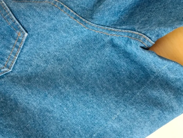 Salopette vintage taille haute bavette amovible - photo numéro 10