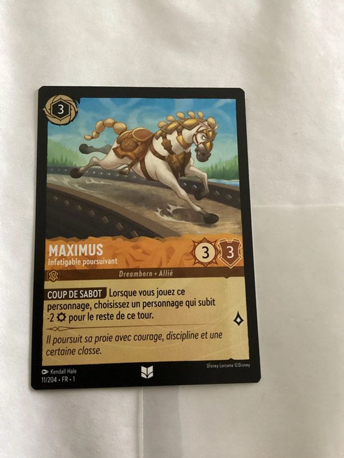 carte disney ravensburger lorcana FR maximus allié 11/204.FR.1 Non foil première édition