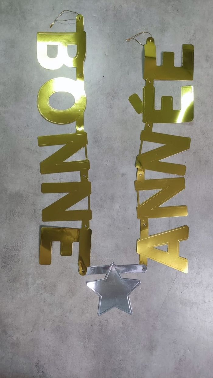 Décoration banderole bonne année