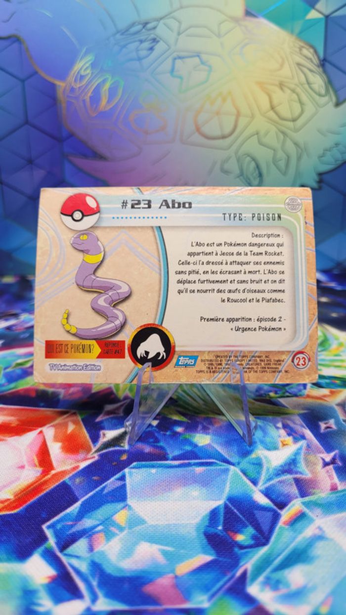 Carte Pokémon Topps n°23 Abo Series 1 FR - photo numéro 3