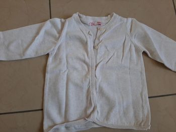 Gilet fin fille 24 mois