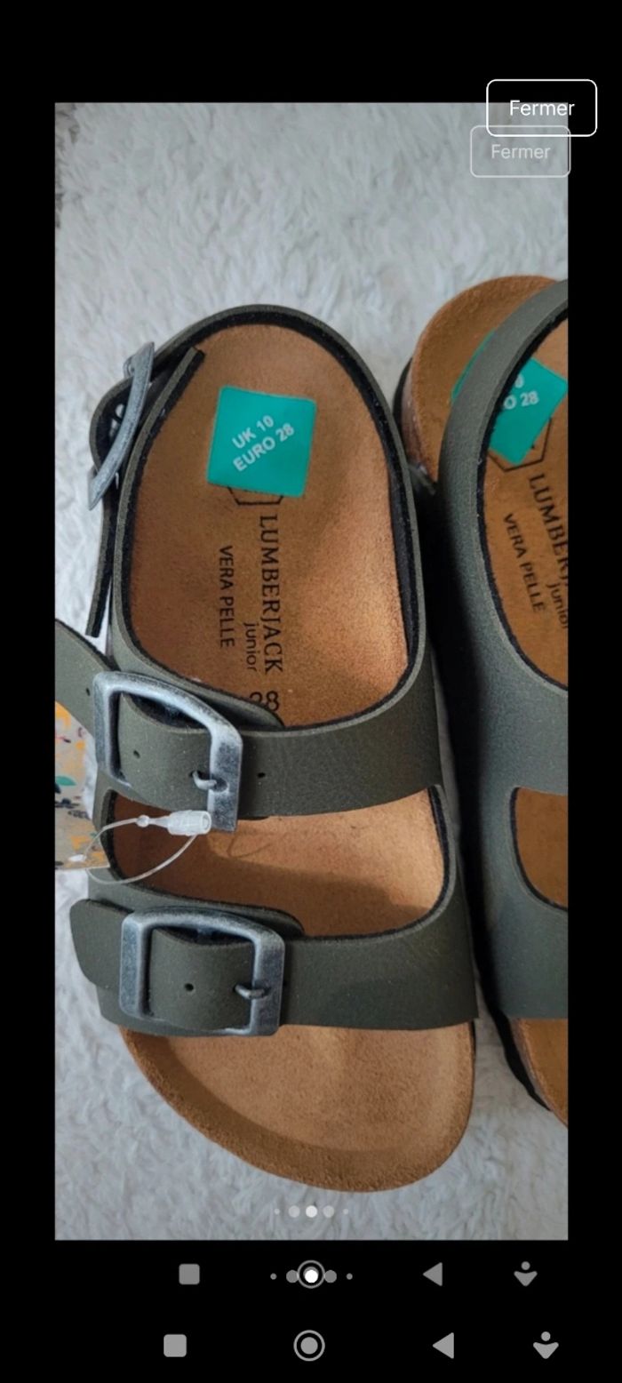 Sandales cuir neuves 28 - photo numéro 4