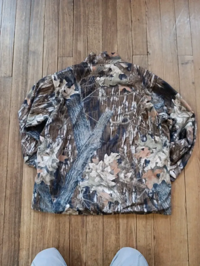 Sweat Cabelas wind stopper camo Realtree XXL - photo numéro 2