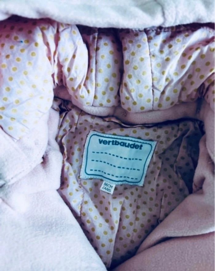 Manteau hiver fille vertbaudet 2ans exellent état - photo numéro 3