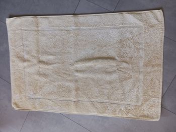 tapis de bain creme 60 x 90 cm