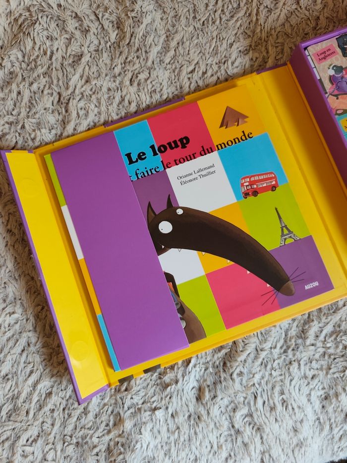 🐺 Coffret “Le Loup” – Ma petite mallette – Livre + 2 puzzles – Neuf - photo numéro 4