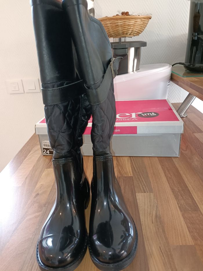 Bottes de pluie noires 36 - photo numéro 3