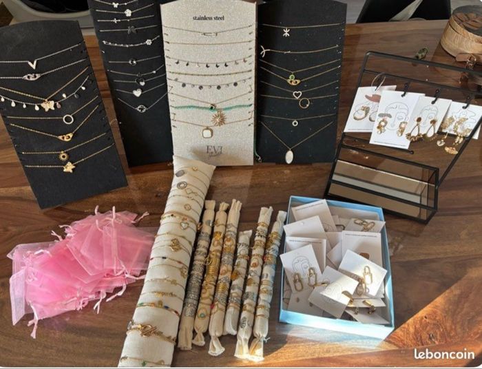 Lot bijoux acier inoxydable