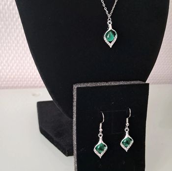 Parure argenté acier inoxidable