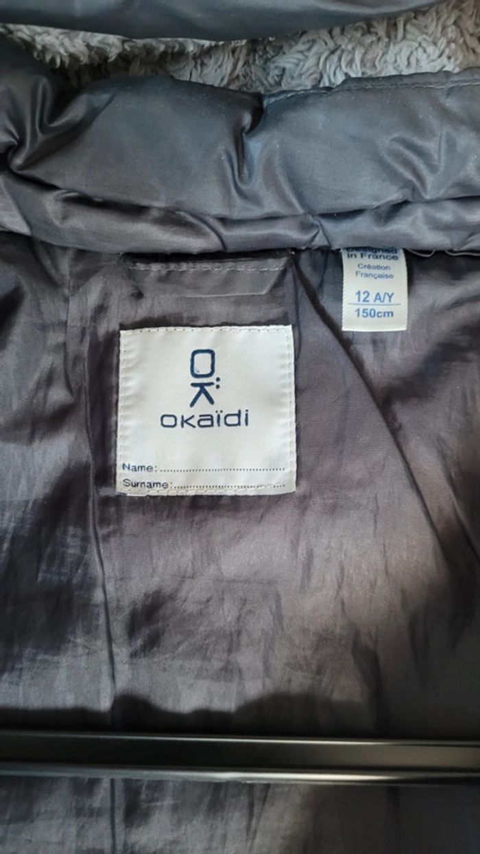blouson manteau Okaidi 12 ans 👧 fille - photo numéro 4