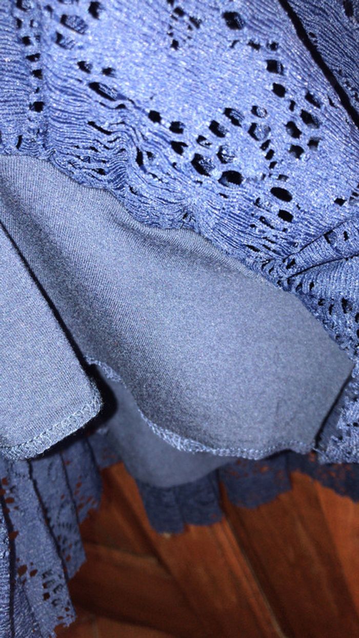 Morgan robe bustier taille M couleur bleu - photo numéro 8