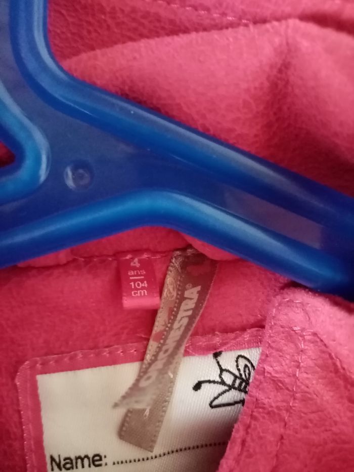 4 ans orchestra veste blouson rose style perfecto aspect daim toutes saisons /Excellent état - photo numéro 7