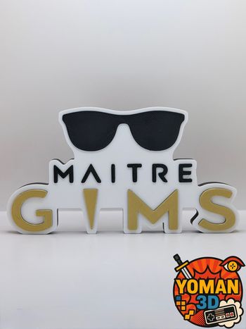 Logo décoratif maître gims 