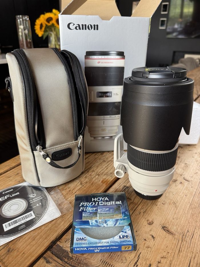 Objectif Canon EF 70-200 mm f/2,8 L Is II USM en boîte