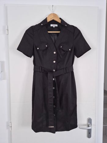 Robe chemise noire Morgan