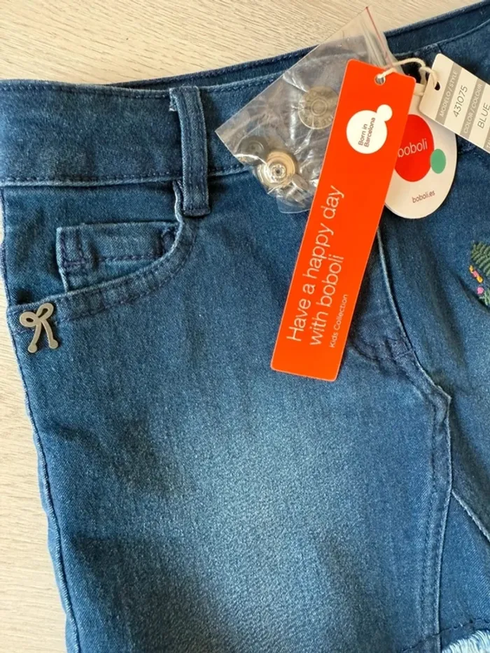 Magnifique jupe en jeans Boboli 5 ans neuve - photo numéro 3