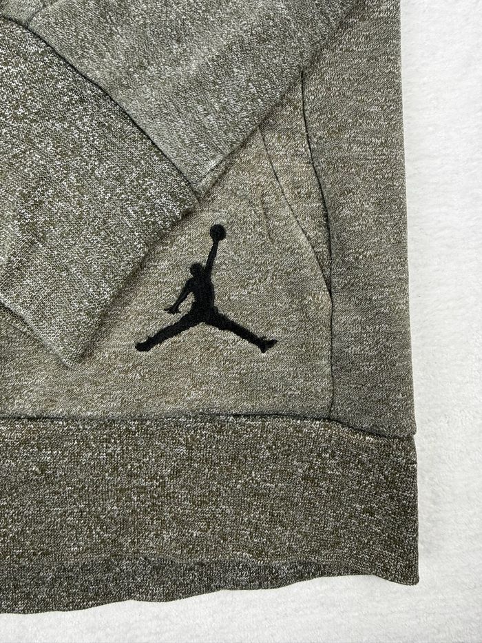 Sweat Nike Jordan homme taille XL kaki Jumpman coton mélangé poche zippée #00125 - photo numéro 8