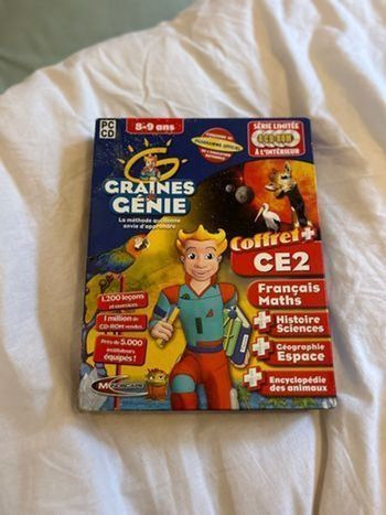 coffret éducatif “Graines de Génie – CE2” pour PC (CD-ROM). 8-9 ans
