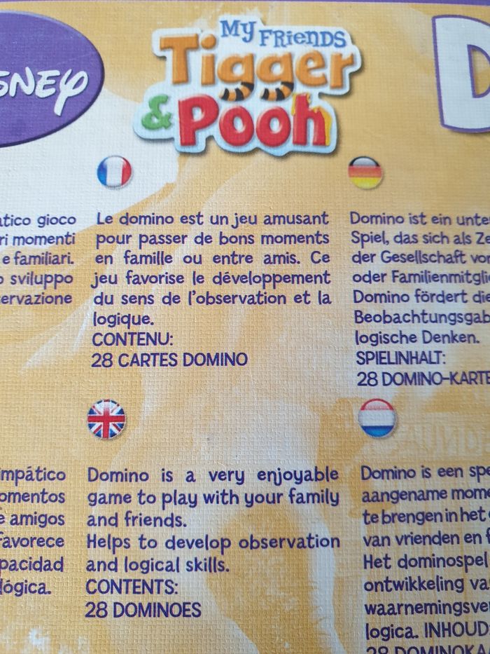 Jeu domino winnie - photo numéro 4