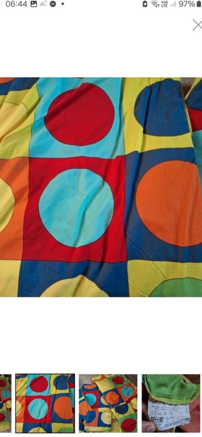 Lot de 3 parures lit enfant ikea - photo numéro 2